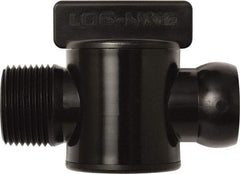 Loc-Line - 10 Piece, 3/4" ID Coolant Hose Male NPT Valve - Male to Female Connection, Acetal Copolymer Body, NPT, Use with Loc-Line Modular Hose Systems - Eagle Tool & Supply