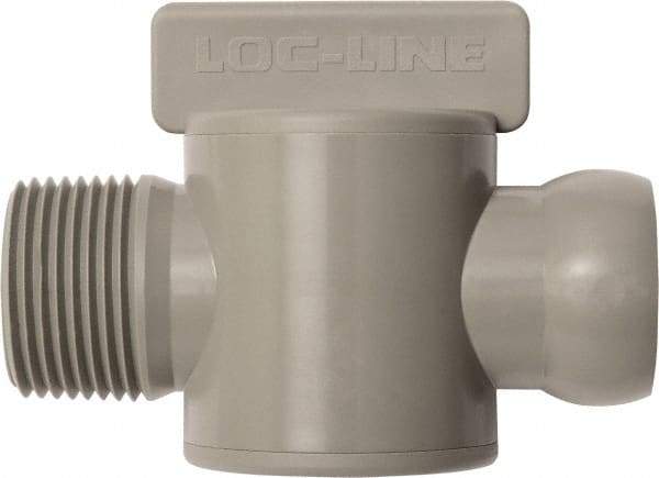 Loc-Line - 10 Piece, 3/4" ID Coolant Hose Male NPT Valve - Male to Female Connection, Acetal Copolymer Body, NPT, Use with Loc-Line Modular Hose Systems - Eagle Tool & Supply