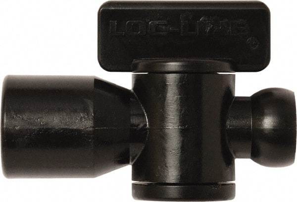 Loc-Line - 10 Piece, 1/4" ID Coolant Hose Female NPT Valve - Female to Female Connection, Acetal Copolymer Body, NPT, Use with Loc-Line Modular Hose Systems - Eagle Tool & Supply