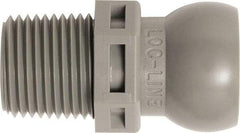 Loc-Line - 50 Piece, 3/8" Hose ID, Male to Female Coolant Hose Connector - 3/8" NPT, For Loc-Line Modular Hose Systems - Eagle Tool & Supply