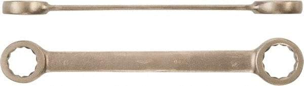 Ampco - 13/16" x 15/16" 12 Point Box Wrench - Double End, Aluminum Bronze, Plain Finish - Eagle Tool & Supply