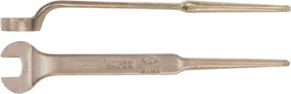 Ampco - 34mm Nonsparking Standard Spud Handle Open End Wrench - Single End, Plain Finish - Eagle Tool & Supply