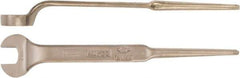 Ampco - 1-1/4" Nonsparking Standard Spud Handle Open End Wrench - Single End, Plain Finish - Eagle Tool & Supply