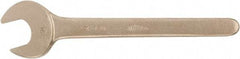 Ampco - 100mm Nonsparking Standard Open End Wrench - Single End, Plain Finish - Eagle Tool & Supply