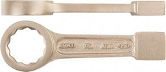 Ampco - 22mm 12 Point Striking Box Wrench - Single End, Aluminum Bronze, Plain Finish - Eagle Tool & Supply