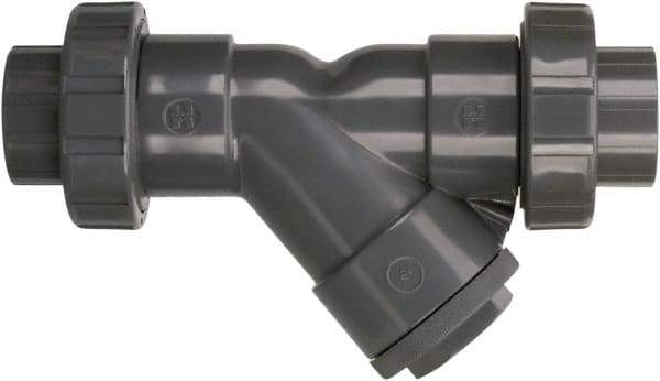 Hayward - 1" Pipe, True Union Threaded Ends, PVC Y-Strainer - 150 psi Pressure Rating - Eagle Tool & Supply