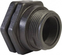 Hayward - 1/2" Polypropylene Plastic Pipe Bulkhead Tank Adapter - Schedule 80, Thread x Thread End Connections - Eagle Tool & Supply