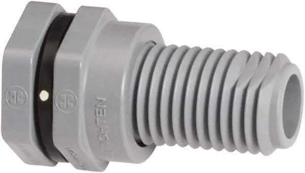 Hayward - 1" CPVC Plastic Pipe Bulkhead Tank Adapter - Schedule 80, Thread x Thread End Connections - Eagle Tool & Supply