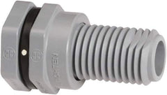 Hayward - 1" CPVC Plastic Pipe Bulkhead Tank Adapter - Schedule 80, Thread x Thread End Connections - Eagle Tool & Supply