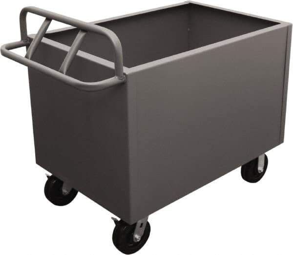 Durham - 2,000 Lb Load Capacity, Steel Box Truck - 36" Wide x 24" Long x 29-1/2" High, Gray - Eagle Tool & Supply