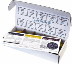 Made in USA - 50 Piece, 60, 80, 120 Grit, 2" Disc Diam, Abrasive Disc Kit - Coated & Nonwoven, Extra Coarse, Medium/Very Fine Grade, Various Abrasive Materials - Eagle Tool & Supply