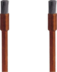 Dremel - 1/8" Brush Diam, Flat Faced, End Brush - 1/8" Diam Steel Shank, 15,000 Max RPM - Eagle Tool & Supply