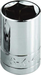 SK - 1-1/16", 1/2" Drive, Standard Hand Socket - 6 Points, Steel, Chrome Finish - Eagle Tool & Supply