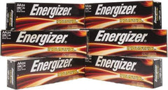 Energizer - Size AA, Alkaline, 144 Pack, Standard Battery - 1.5 Volts, Flat Terminal, LR6, ANSI, IEC Regulated - Eagle Tool & Supply