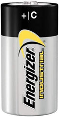 Energizer - Size C, Alkaline, 72 Pack, Standard Battery - 1.5 Volts, Flat Terminal, LR14, ANSI, IEC Regulated - Eagle Tool & Supply