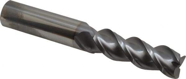 Niagara Cutter - 3/4", 3 Flute, Single End, Solid Carbide, 0.06" Corner Radius End Mill - 5" OAL, 45° Helix, Right Hand Flute, 2-1/4" LOC, Right Hand Cut - Eagle Tool & Supply