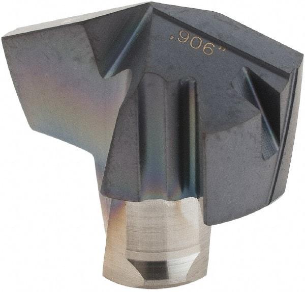 Iscar - Series ICM, 23.01mm Diam Grade IC908 140° Replaceable Drill Tip - Carbide, TiAlN Finish, 23 Seat Size - Eagle Tool & Supply