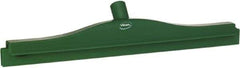 Vikan - 20" Rubber Blade Floor Squeegee - Double Edge, Green, Plastic Holder - Eagle Tool & Supply