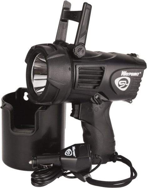 Streamlight - White LED Bulb, 550 Lumens, Spotlight/Lantern Flashlight - Black Plastic Body, 4 C Alkaline Batteries Not Included - Eagle Tool & Supply
