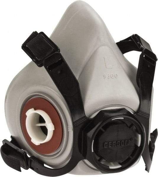 Gerson - Series Signature Select, Size L Half Mask Respirator - 4-Point Suspension, Bayonet Connection - Eagle Tool & Supply