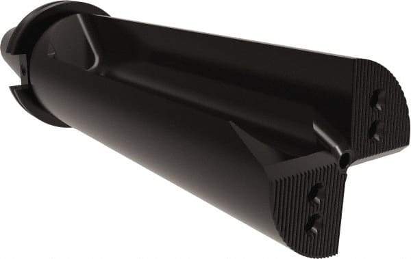 Allied Machine and Engineering - 9" Max Drill Depth, 2.5xD, 3.4" Diam, Indexable Insert Drill - 3 Inserts, CAT50 Taper Shank - Eagle Tool & Supply