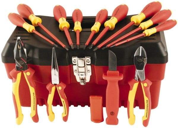 Wiha - 12 Piece Insulated Hand Tool Set - Comes in Molded Case - Eagle Tool & Supply