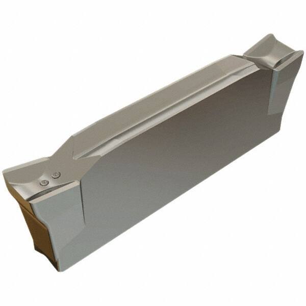 Iscar - DGR3102 C IC830 Grade, 0.122" Cutting Width, Carbide Cutoff Insert - 6° Right Hand Lead Angle, 0.008" Cnr Rad, TiAlN Coated, Double End - Eagle Tool & Supply