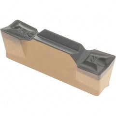 Iscar - 5004HFPR Grade IC8250, 5mm Cutting Width Carbide Grooving Insert - 2.5mm Max Depth of Cut, Right Hand, 0.4mm Corner Radius, TiCN/Al2O3/TiN Finish - Eagle Tool & Supply