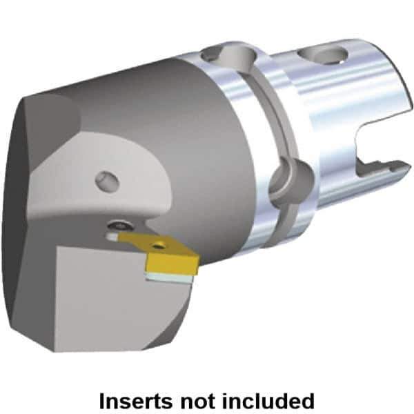 Kennametal - Left Hand Cut, Size KM50, DN.. Insert Compatiblity, Internal or External Modular Turning & Profiling Cutting Unit Head - 52mm Ctr to Cutting Edge, 75mm Head Length, Through Coolant, Series Kenlever - Eagle Tool & Supply
