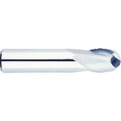 1/4" Dia. - 2" OAL - Solid CBD - Bright - Ball Nose SE EM - 2 FL - Eagle Tool & Supply