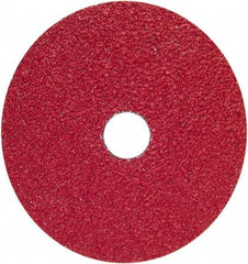 Norton - 9-1/8" Diam 7/8" Hole 80 Grit Fiber Disc - Coarse Grade, Ceramic Alumina - Eagle Tool & Supply