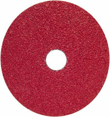 Norton - 5" Diam 7/8" Hole 50 Grit Fiber Disc - Coarse Grade, Ceramic Alumina - Eagle Tool & Supply