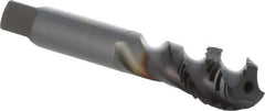 OSG - 5/8-11 UNC 3 Flute 3B Modified Bottoming Spiral Flute Tap - Powdered Metal, TiCN Finish, 110mm OAL, Right Hand Flute, Right Hand Thread, H3, Series 16505 - Eagle Tool & Supply