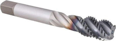 OSG - 3/4-10 UNC 4 Flute 2B Modified Bottoming Spiral Flute Tap - Powdered Metal, TiCN Finish, 125mm OAL, Right Hand Flute, Right Hand Thread, H5, Series 16505 - Eagle Tool & Supply