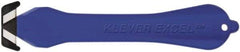 Klever Innovations - Fixed Safety Cutter - 1-1/4" Carbon Steel Blade, Blue Plastic Handle, 1 Blade Included - Eagle Tool & Supply