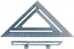 SAVAGE by SWANSON - 12" Blade Length x 12" Base Length, Aluminum Rafter Square - 1/4" Graduation - Eagle Tool & Supply