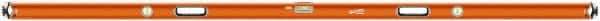 SAVAGE by SWANSON - 96" Long 3 Vial Box Beam Level - Aluminum, Orange - Eagle Tool & Supply