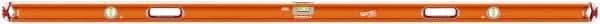 SAVAGE by SWANSON - Magnetic 78" Long 3 Vial Box Beam Level - Aluminum, Orange - Eagle Tool & Supply