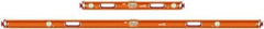 SAVAGE by SWANSON - Magnetic 32" & 78" Long 3 Vial Box Beam Level - Aluminum, Orange - Eagle Tool & Supply