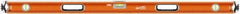 SAVAGE by SWANSON - 54" Long 3 Vial Box Beam Level - Aluminum, Orange - Eagle Tool & Supply