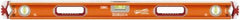 SAVAGE by SWANSON - Magnetic 36" Long 3 Vial Box Beam Level - Aluminum, Orange - Eagle Tool & Supply