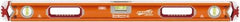 SAVAGE by SWANSON - Magnetic 32" Long 3 Vial Box Beam Level - Aluminum, Orange - Eagle Tool & Supply