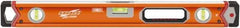 SAVAGE by SWANSON - 24" Long 3 Vial Box Beam Level - Aluminum, Orange - Eagle Tool & Supply