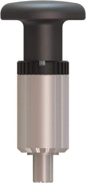 Made in USA - 3/8" Pin Diam, 0.61" Usable Length, Pull Knob Handle Quick Release Pin - 3.79" OAL - Eagle Tool & Supply
