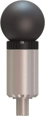 Made in USA - 3/8" Pin Diam, 0.61" Usable Length, Ball Knob Handle Quick Release Pin - 3.59" OAL - Eagle Tool & Supply