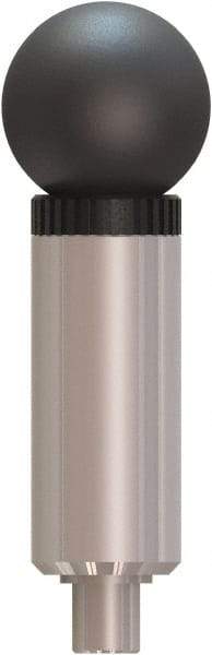 Made in USA - 1/2" Pin Diam, 0.57" Usable Length, Ball Knob Handle Quick Release Pin - 4.4" OAL - Eagle Tool & Supply