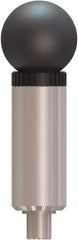 Made in USA - 1/2" Pin Diam, 0.57" Usable Length, Ball Knob Handle Quick Release Pin - 4.4" OAL - Eagle Tool & Supply
