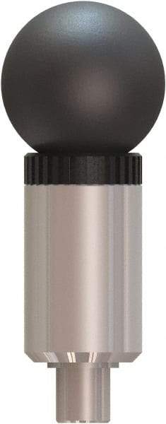 Made in USA - 1/2" Pin Diam, 0.57" Usable Length, Ball Knob Handle Quick Release Pin - 3.56" OAL - Eagle Tool & Supply