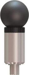 Made in USA - 1/2" Pin Diam, 0.57" Usable Length, Ball Knob Handle Quick Release Pin - 3.56" OAL - Eagle Tool & Supply