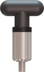 Made in USA - 5/16" Pin Diam, 0.61" Usable Length, T Handle Quick Release Pin - 3.79" OAL - Eagle Tool & Supply